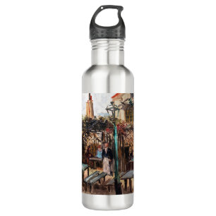 Vincent Van Gogh - La Guinguette on Montmartre Stainless Steel Water Bottle