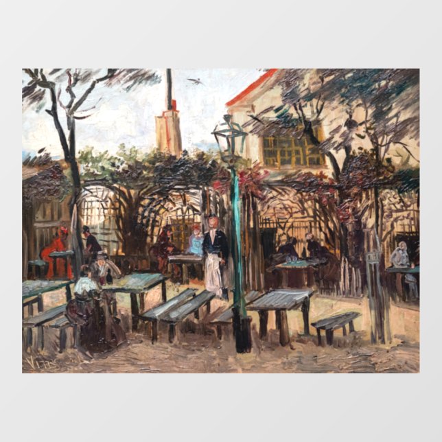 Vincent Van Gogh - La Guinguette on Montmartre Window Cling (Sheet)
