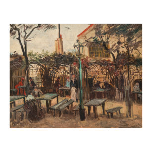 Vincent Van Gogh - La Guinguette on Montmartre Wood Wall Art