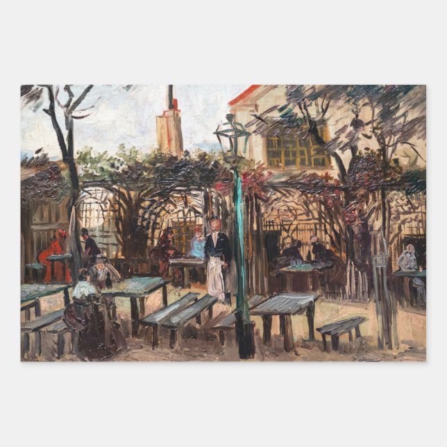 Vincent Van Gogh - La Guinguette on Montmartre Wrapping Paper Sheets (Front)