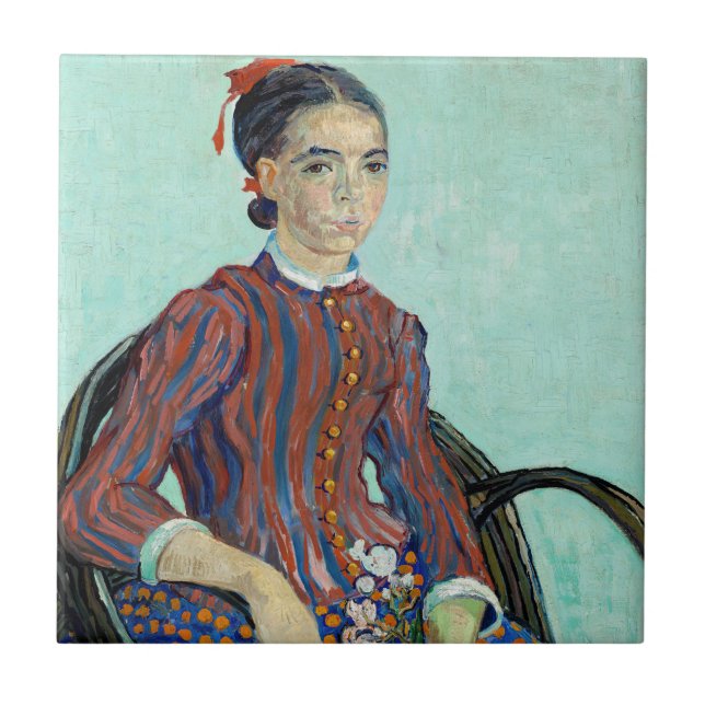 Vincent van Gogh - La Mousme Ceramic Tile (Front)