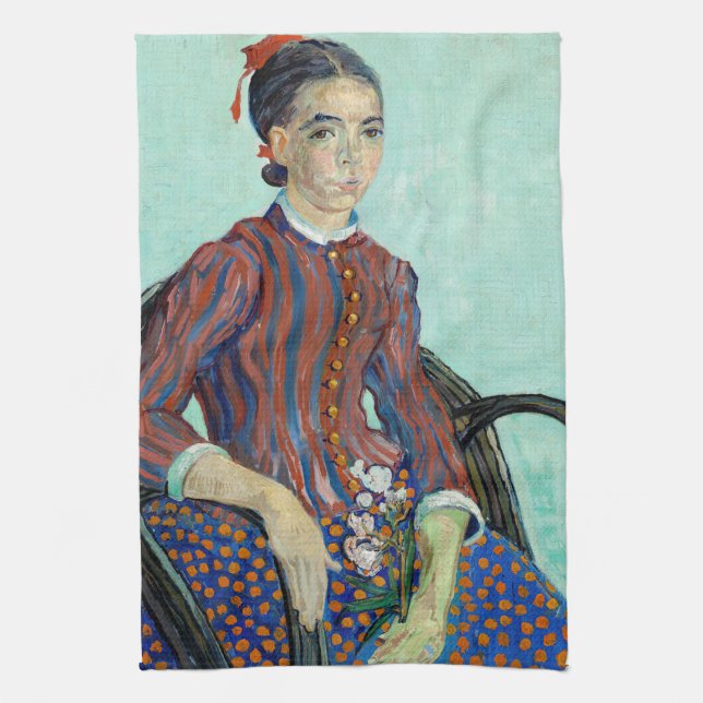 Vincent van Gogh - La Mousme Kitchen Towel (Vertical)