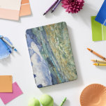 Vincent Van Gogh Landscape Artist Painter Monogram iPad Pro Cover<br><div class="desc">Create your own custom, personalized, elegant faux gold script typography font, travel / landscape / nature / vintage art lovers and Van Gogh connoisseurs', magnetic iPad smart cover that folds into multiple stand positions and features grey microfiber interior that helps protect your screen, and wake / sleep function, and on...</div>