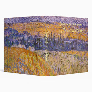 Vincent van Gogh - Landscape at Auvers in the Rain 3 Ring Binder
