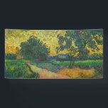 Vincent van Gogh - Landscape at Twilight Banner<br><div class="desc">Landscape at Twilight - Vincent van Gogh,  Oil on Canvas,  1890 in Auvers-sur-Oise</div>