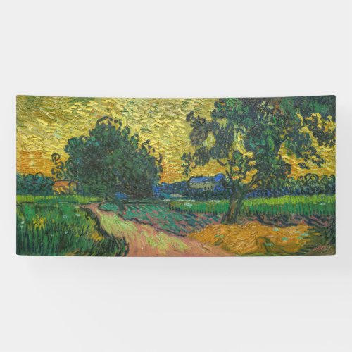 Vincent van Gogh _ Landscape at Twilight Banner