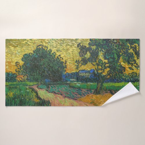 Vincent van Gogh _ Landscape at Twilight Bath Towel Set