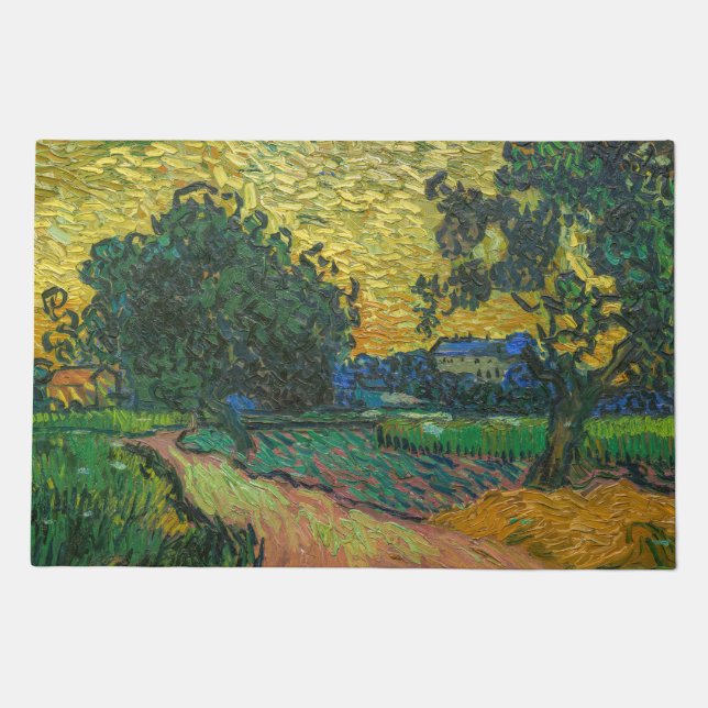 Vincent van Gogh - Landscape at Twilight Doormat (Front)
