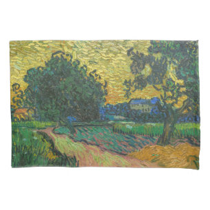 Vincent van Gogh - Landscape at Twilight Pillow Case