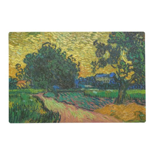 Vincent van Gogh _ Landscape at Twilight Placemat