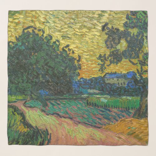 Vincent van Gogh _ Landscape at Twilight Scarf