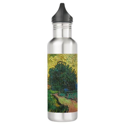Vincent van Gogh _ Landscape at Twilight Stainless Steel Water Bottle