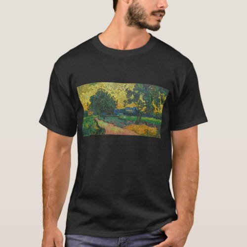 Vincent van Gogh _ Landscape at Twilight T_Shirt