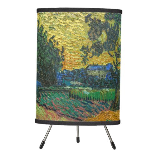 Vincent van Gogh _ Landscape at Twilight Tripod Lamp