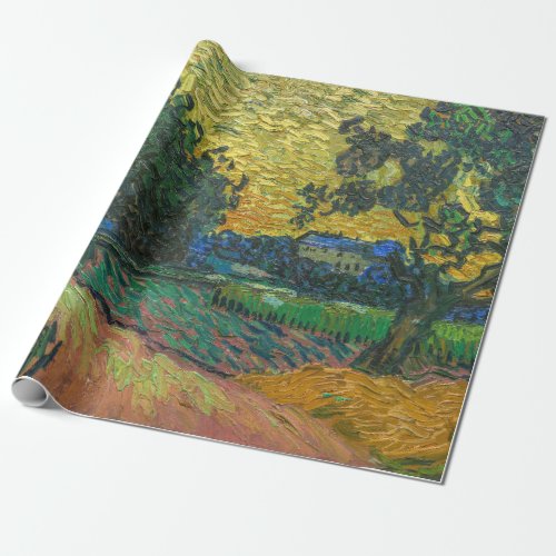 Vincent van Gogh _ Landscape at Twilight Wrapping Paper