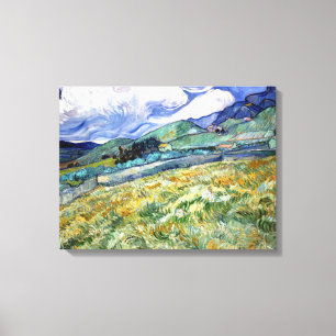 Vincent van Gogh Landscape from Saint-Remy Canvas Print