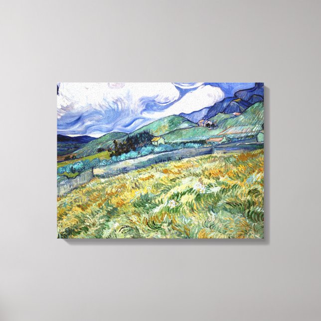 Vincent van Gogh Landscape from Saint-Remy Canvas Print (Front)