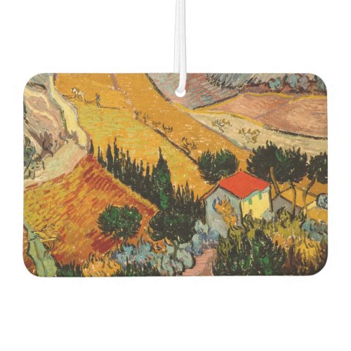 Vincent van Gogh _ Landscape House and Ploughman Air Freshener