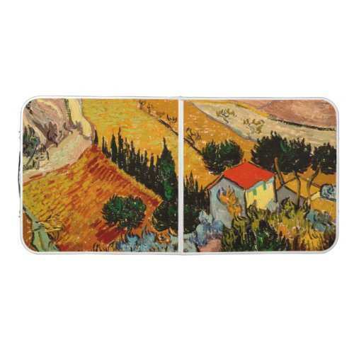 Vincent van Gogh _ Landscape House and Ploughman Beer Pong Table