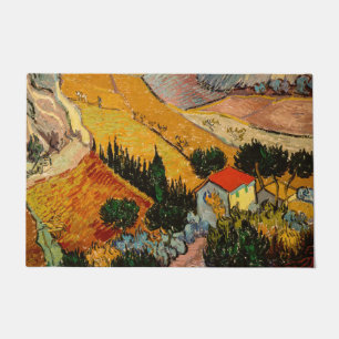 Vincent van Gogh - Landscape, House and Ploughman Doormat