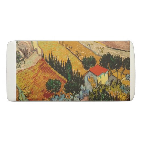 Vincent van Gogh _ Landscape House and Ploughman Eraser