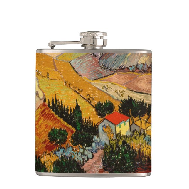 Vincent van Gogh - Landscape, House and Ploughman Flask (Front)