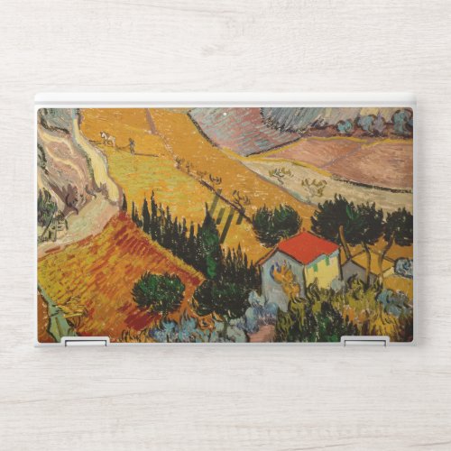 Vincent van Gogh _ Landscape House and Ploughman HP Laptop Skin