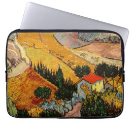 Vincent van Gogh - Landscape, House and Ploughman Laptop Sleeve