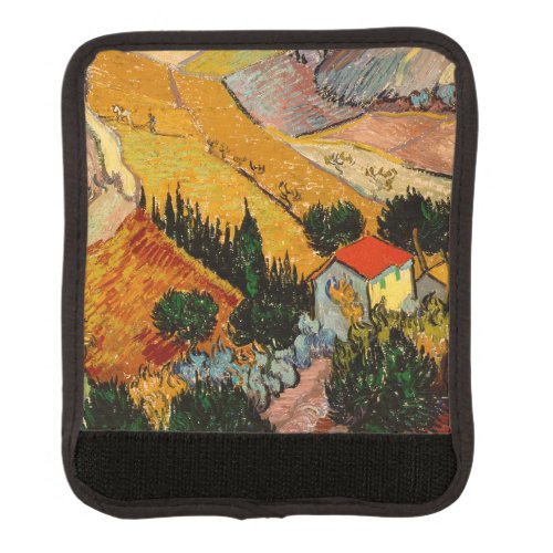 Vincent van Gogh _ Landscape House and Ploughman Luggage Handle Wrap
