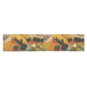 Vincent van Gogh - Landscape, House and Ploughman Short Table Runner