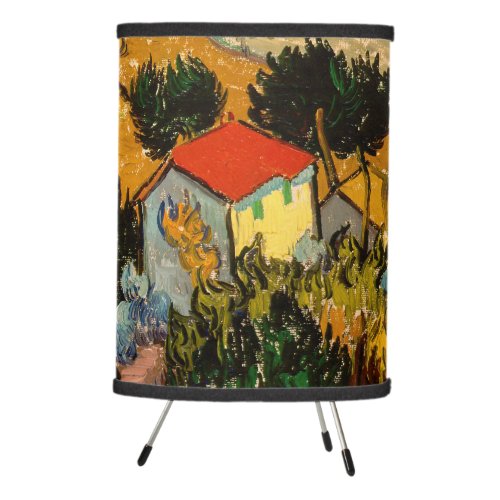 Vincent van Gogh _ Landscape House and Ploughman Tripod Lamp