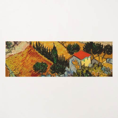 Vincent van Gogh _ Landscape House and Ploughman Yoga Mat