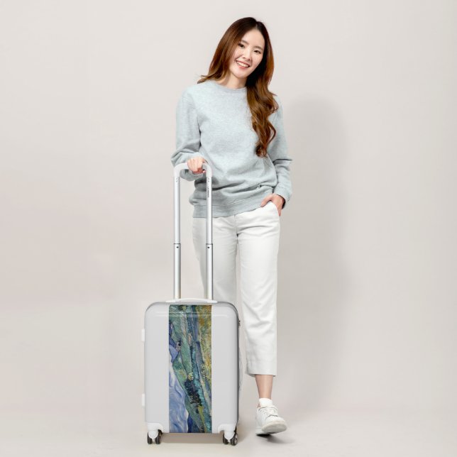 Vincent Van Gogh Landscape Vintage Art Monogrammed Luggage (Scale)