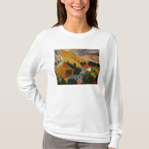 Vincent van Gogh   Landscape w/ House & Ploughman T-Shirt