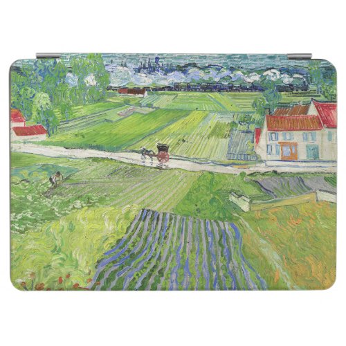 Vincent van Gogh _ Landscape with Carriage  Train iPad Air Cover