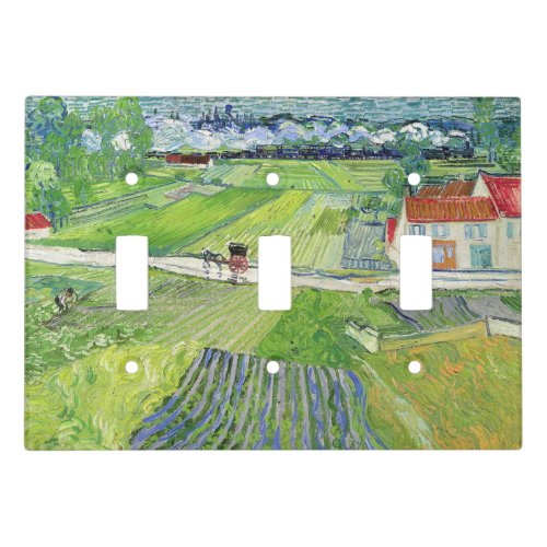 Vincent van Gogh _ Landscape with Carriage  Train Light Switch Cover