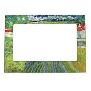 Vincent van Gogh - Landscape with Carriage & Train Magnetic Frame