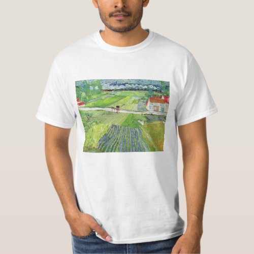 Vincent van Gogh _ Landscape with Carriage  Train T_Shirt