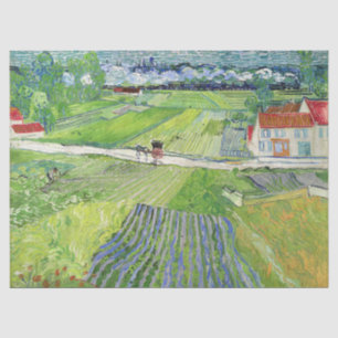 Vincent van Gogh - Landscape with Carriage & Train Tissue Paper