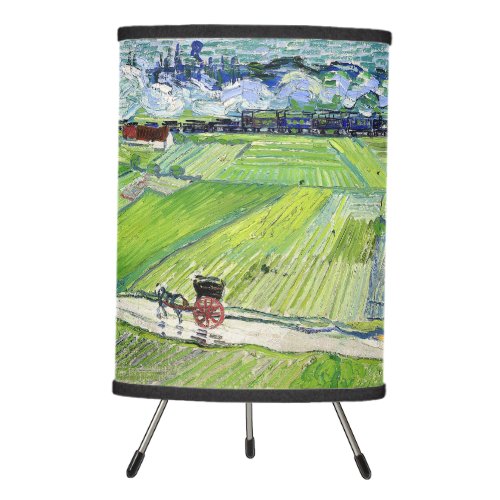Vincent van Gogh _ Landscape with Carriage  Train Tripod Lamp