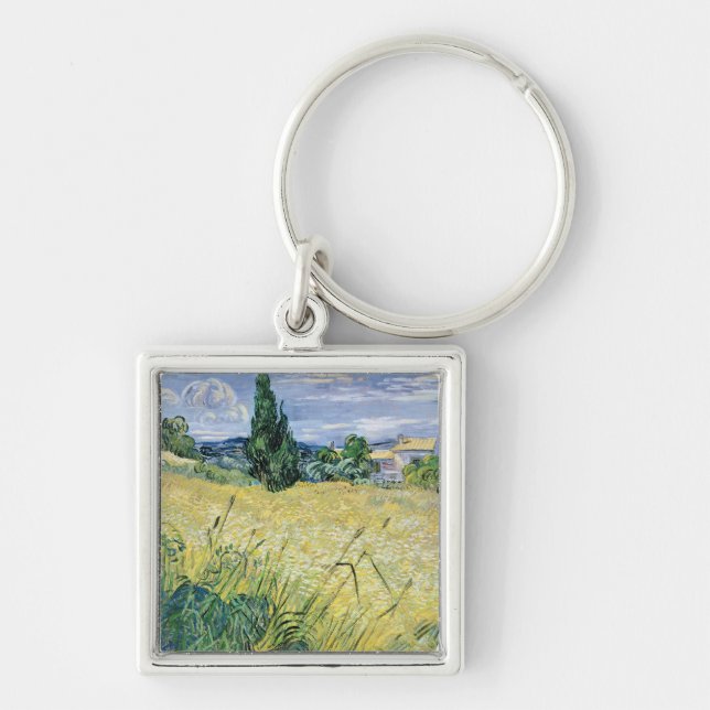 Vincent van Gogh | Landscape with Green Corn, 1889 Keychain (Front)