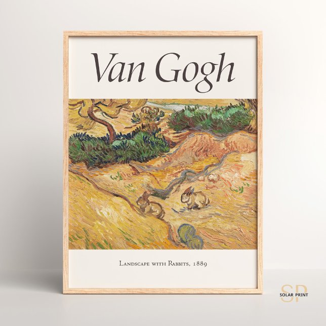 Vincent van Gogh Landscape with Rabbits Art Print  (Creator Uploaded)