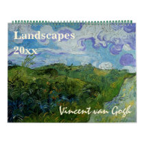 Vincent van Gogh Landscapes Vintage Fine Art Calendar