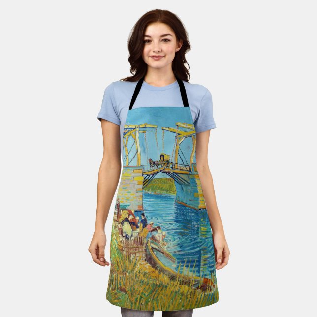 Vincent van Gogh - Langlois Bridge at Arles #1 Apron (Worn)