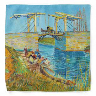 Vincent van Gogh - Langlois Bridge at Arles #1 Bandana