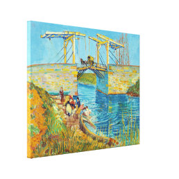 Vincent van Gogh - Langlois Bridge at Arles #1 Canvas Print