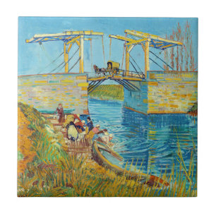 Vincent van Gogh - Langlois Bridge at Arles #1 Ceramic Tile