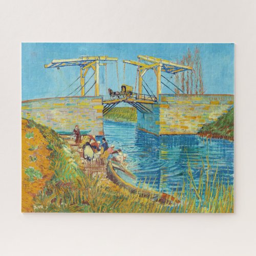 Vincent van Gogh _ Langlois Bridge at Arles 1 Jigsaw Puzzle