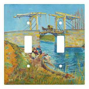Vincent van Gogh - Langlois Bridge at Arles #1 Light Switch Cover