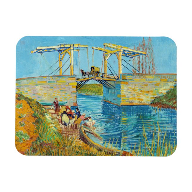 Vincent van Gogh - Langlois Bridge at Arles #1 Magnet (Horizontal)